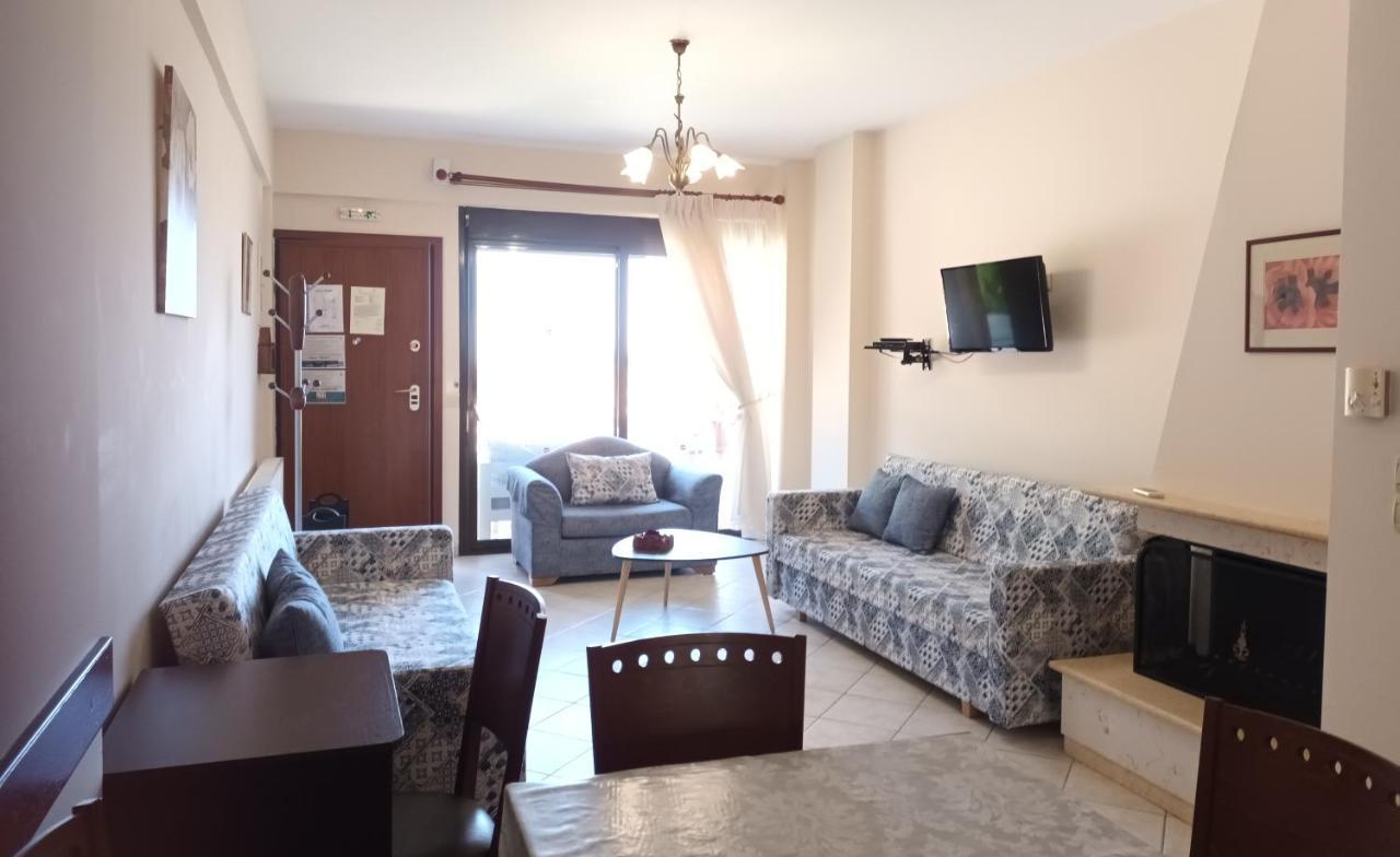 Meltemi Villa Chrysi Ammoudia Bagian luar foto