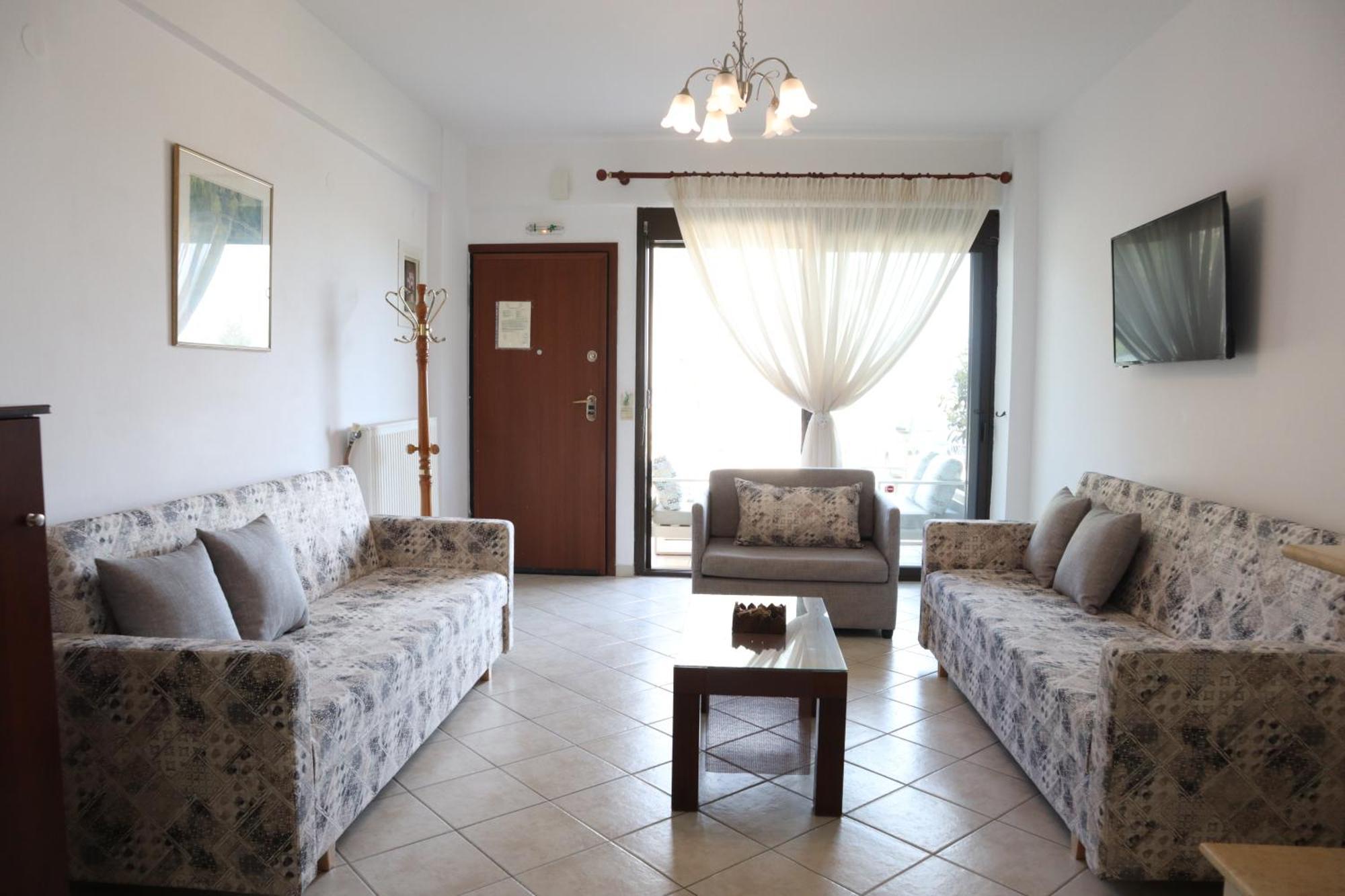 Meltemi Villa Chrysi Ammoudia Bagian luar foto